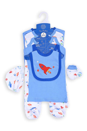 One Friday Baby Boys Blue With Multi Color Gift Sets - One Friday World