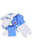 One Friday Baby Boys Blue With Multi Color Gift Sets - One Friday World