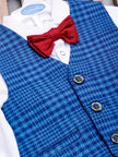 One Friday Blue Checks New Born Baby Set - One Friday World