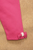 One Friday Baby Girls Pink Solid  Sweat Shirt With Track Pant