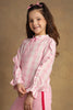 One Friday Girls Bubblegum Pink Ruffled Full sleeves Top