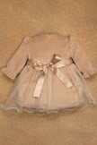 One Friday Baby Girls Beige Coloured Paris Dress