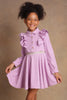 One Friday Kids Girls Lilac A-line Flared Dress