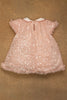 One Friday Baby Girls Peach Sequins Party Dress