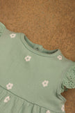 One Friday Baby Girls Floral Mint Dress