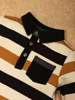 One Friday Baby Boys Multi Stripes T-Shirt & Track Pant Set