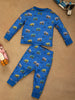 One Friday Baby Boys Blue Vehicle Print Night Suit