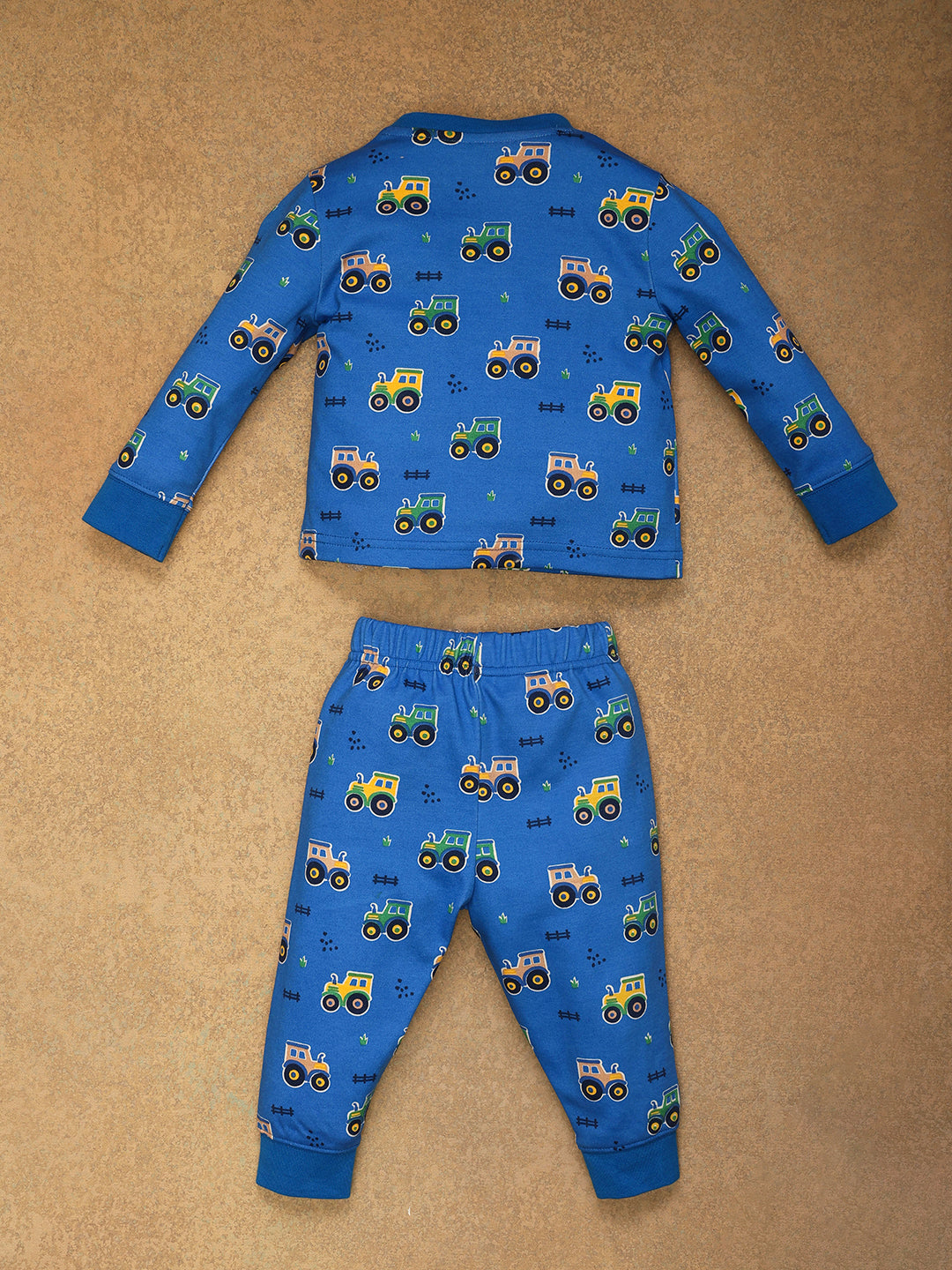 One Friday Baby Boys Blue Vehicle Print Night Suit