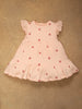 One Friday Baby Girls Peach Floral Print Dress