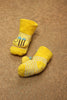 One Friday Yellow Knitted Multi Colour Socks