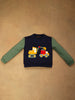 One Friday Baby Boys Navy Blue Solid Sweat Shirt