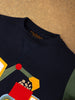 One Friday Baby Boys Navy Blue Solid Sweat Shirt