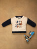 One Friday Baby Boys Off White Embroidered Sweat Shirt