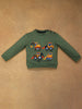 One Friday Baby Boys Green Solid Sweat Shirt