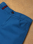 One Friday Kids Boys Blue Regular Fit Cotton Trouser