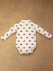 One Friday Baby Boys White Vehicle Print BodySuit