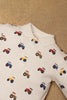 One Friday Baby Boys Vehicle Printed White BodySuit