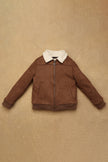 One Friday Kids Boys Brown Solid Jacket