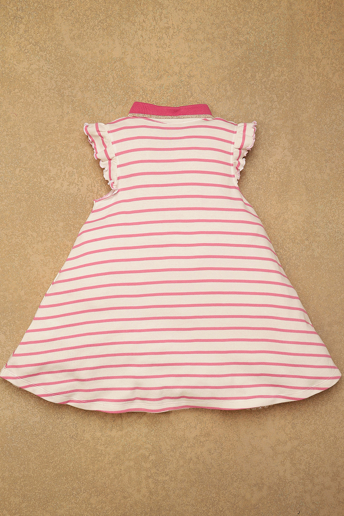 One Friday Kids Girls Pink Stripes Dress