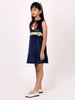 One Friday Kids Girls Disney Princess Print Blue Dress - One Friday World