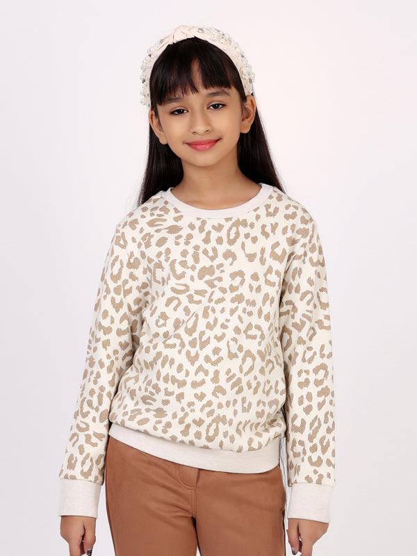 One Friday Grey Animal Print Sweatshirt - One Friday World