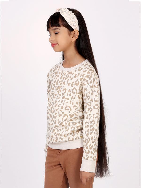 One Friday Grey Animal Print Sweatshirt - One Friday World