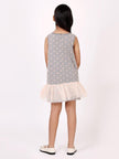 One Friday Grey And Pink Polka Dot Dress - One Friday World