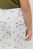 One Friday Fun Printed White Shorts - One Friday World