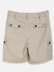 One Friday Beige Solid Shorts - One Friday World