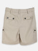 One Friday Beige Solid Shorts - One Friday World