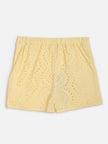 One Friday Yellow Schiffli Skort - One Friday World