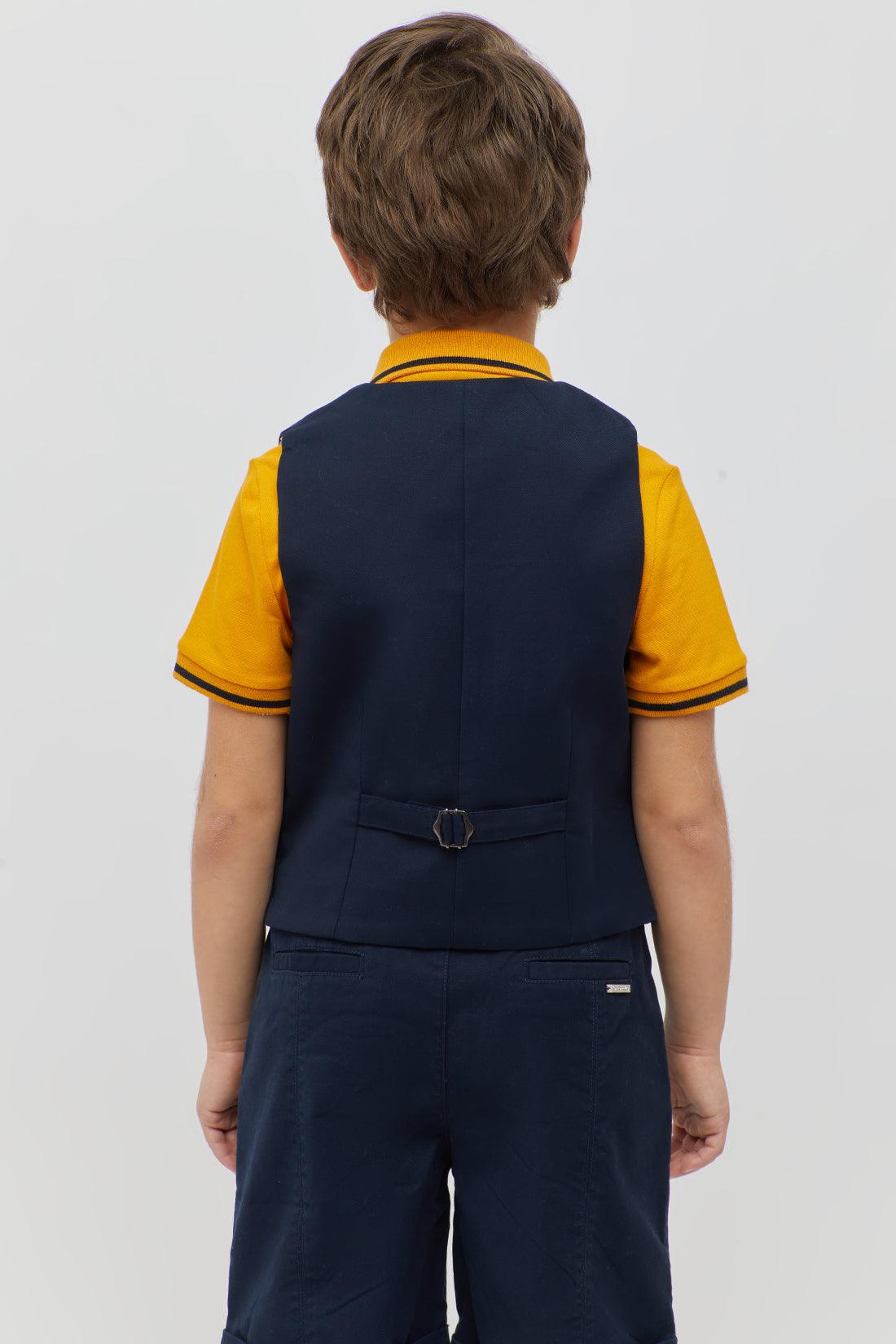 One Friday Classic Navy Blue Waistcoat - One Friday World