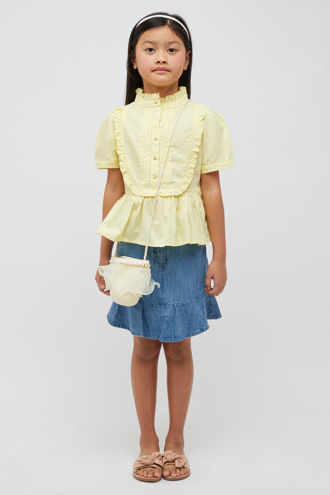 One Friday Lemon Yellow Frock Style Top - One Friday World