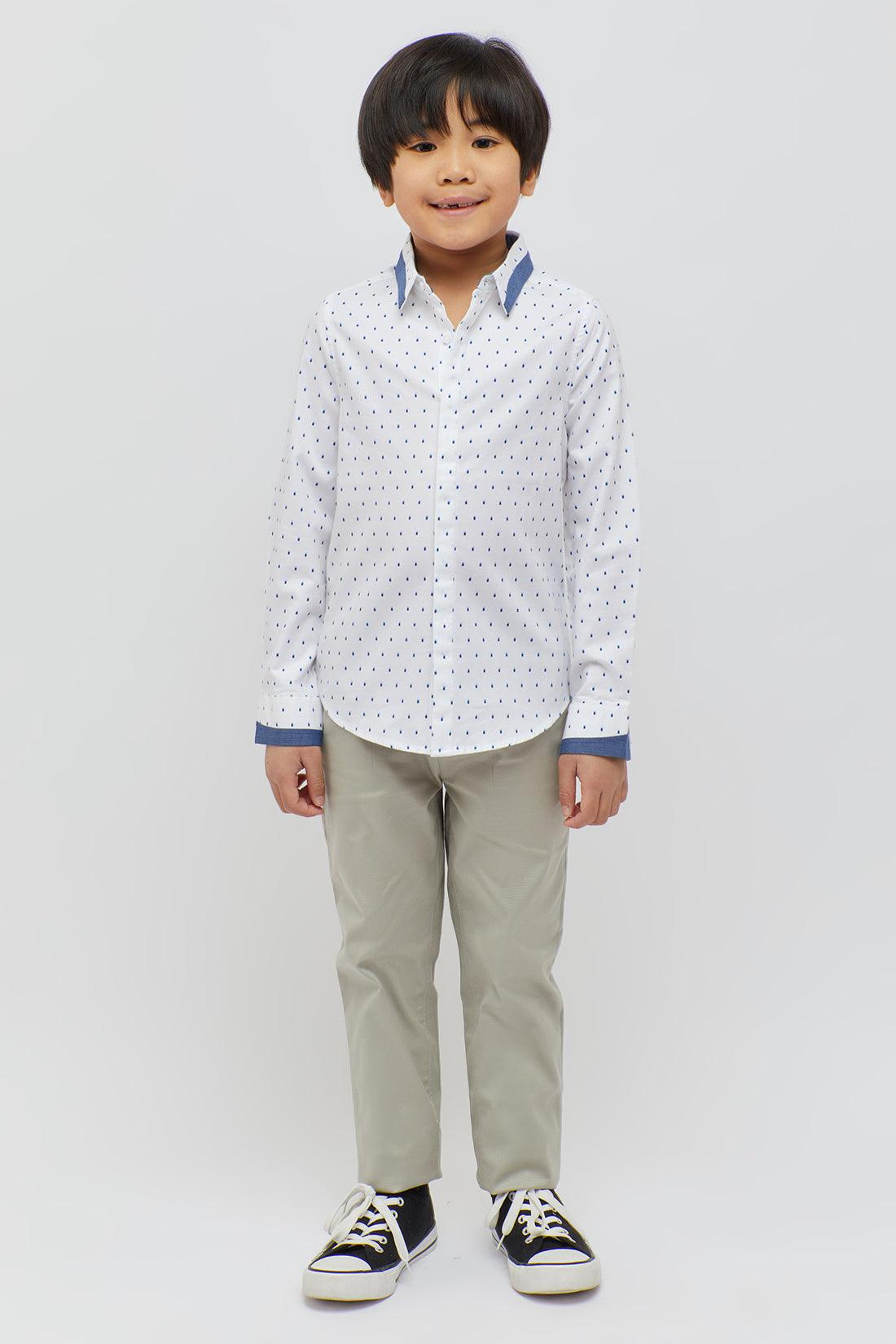 One Friday Polka Dot Off White Shirt - One Friday World