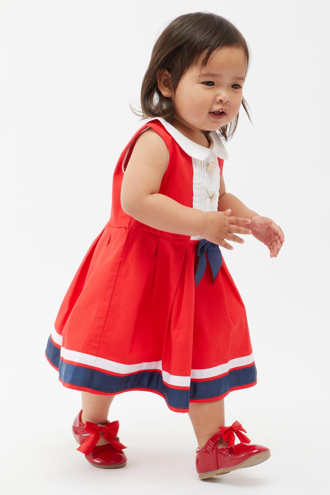 One Friday Red Sailor Dress - One Friday World