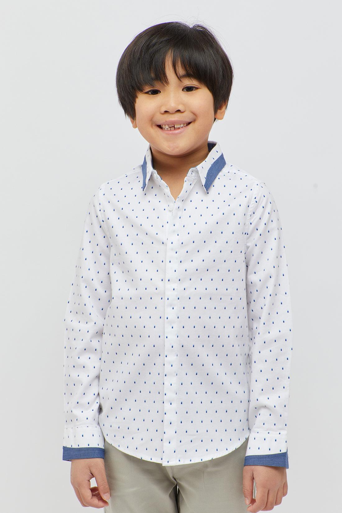 One Friday Polka Dot Off White Shirt - One Friday World