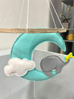 One Friday Moon & Stars Musical Baby Cot Hanging - One Friday World