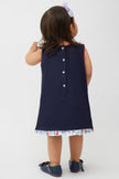 One Friday Relaxed Navy Blue Dress - One Friday World