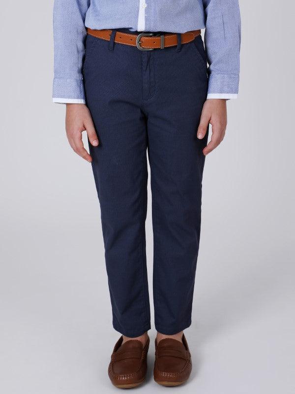 One Friday Navy Blue Chinos - One Friday World