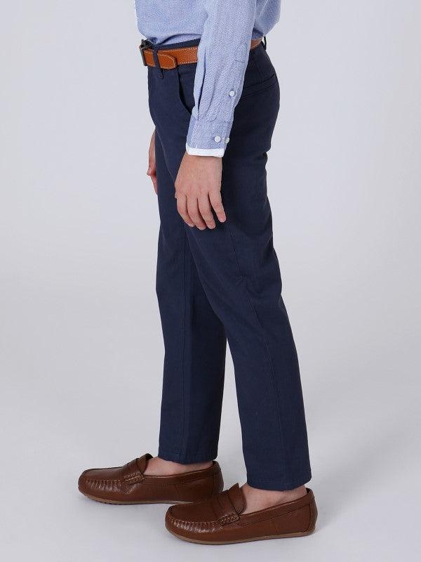 One Friday Navy Blue Chinos - One Friday World