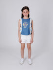 One Friday Blue Daisy Duck Denim Top - One Friday World