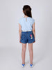 One Friday Kids Girls Blue Daisy Duck With Floral Printed Top - One Friday World