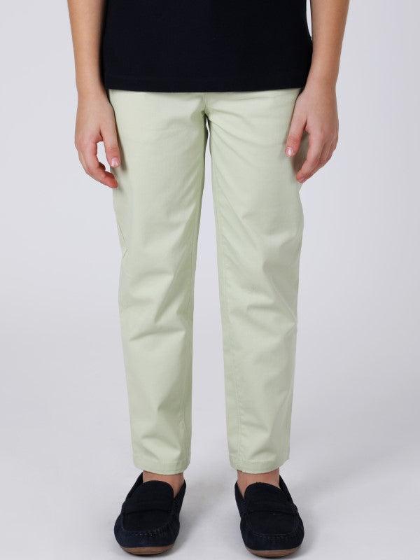 One Friday Mint Solid Trouser - One Friday World