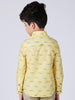 One Friday Yellow Knot Printed Shirt - One Friday World