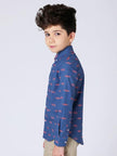 One Friday Blue Knot Printed Shirt - One Friday World