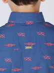 One Friday Blue Knot Printed Shirt - One Friday World