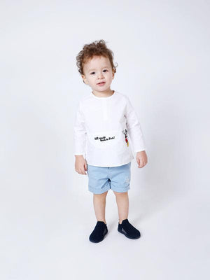 One Friday White Mickey Infant Shirt - One Friday World