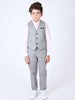 One Friday Grey Stripes Waistcoat - One Friday World