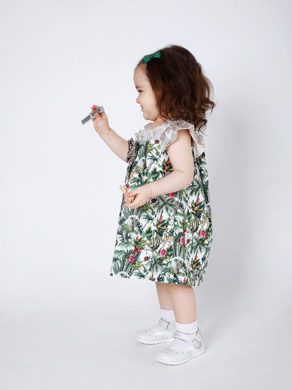 One Friday Animal Printed Dress With Bloomer - One Friday World