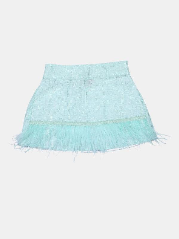 One Friday Mint Lace Skirt - One Friday World